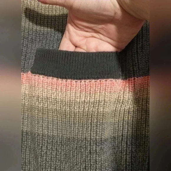 Gap  striped knit pocket over sized open front cardigan size XS - Picture 5 of 5